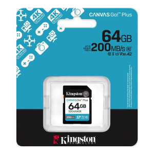 Карта пам'яті Kingston Canvas Go! Plus SDXC 64GB UHS-I/U3 Class 10 R200/W200MB/s (SDG4/64GB)