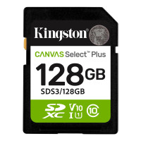 Карта пам'яті Kingston Canvas Select Plus SDXC 128GB UHS-I Class 10 R150MB/s (SDS3/128GB)