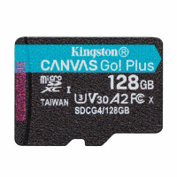 Карта пам'яті Kingston Canvas Go! Plus MicroSDXC 128GB UHS-I/U3 Class 10 R200/W200MB/s (SDCG4/128GBSP) Карта пам'яті Kingston Canvas Go! Plus MicroSDXC 128GB UHS-I/U3 Class 10 R200/W200MB/s (SDCG4/128GBSP)