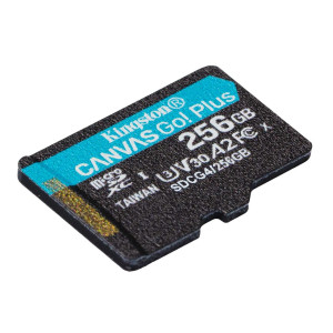 Карта пам'яті Kingston Canvas Go! Plus MicroSDXC 256GB UHS-I/U3 Class 10 R200/W160MB/s (SDCG4/256GBSP)