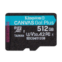 Карта памяти Kingston Canvas Go! Plus MicroSDXC 512GB UHS-I/U3 Class 10 R200/W160MB/s (SDCG4/512GBSP) Карта памяти Kingston Canvas Go! Plus MicroSDXC 512GB UHS-I/U3 Class 10 R200/W160MB/s (SDCG4/512GBSP)