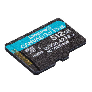Карта пам'яті Kingston Canvas Go! Plus MicroSDXC 512GB UHS-I/U3 Class 10 R200/W160MB/s (SDCG4/512GBSP)
