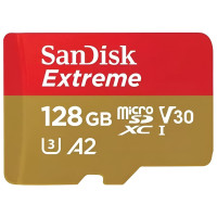 Карта памяти SanDisk Extreme MicroSDXC 128GB C10 UHS-I V30 U3 R190/W90MB/s + SD (SDSQXAA-128G-GN6MA) Карта памяти SanDisk Extreme MicroSDXC 128GB C10 UHS-I V30 U3 R190/W90MB/s + SD (SDSQXAA-128G-GN6MA)
