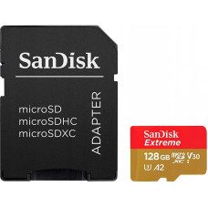 Карта памяти SanDisk Extreme MicroSDXC 128GB UHS-I U3 R190/W90MB/s V30 + SD-адаптер (SDSQXAA-128G-GN6AA) Карта памяти SanDisk Extreme MicroSDXC 128GB UHS-I U3 R190/W90MB/s V30 + SD-адаптер (SDSQXAA-128G-GN6AA)