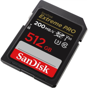 Карта памяти SanDisk Extreme Pro SDXC 512GB UHS-I U3 R200/W140MB/s (SDSDXXD-512G-GN4IN)