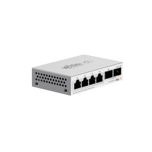 Комутатор Wi-Tek WI-CES506GF 6-портовий керований 2.5G 4x2.5Gbps, 2x10G SFP+, Cloud, ONVIF