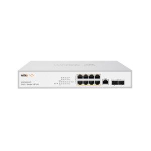 PoE-коммутатор Wi-Tek WI-PCMS310GF 10-портовый управляемый L2+ гигабитный V2, 8x1000Mbps PoE+, 2x1000M SFP