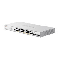 PoE-комутатор Wi-Tek WI-PCMS328GF 28-портовий керований, 24x1000Mbps PoE+, 2x1000M SFP combo, 2x1000M SFP