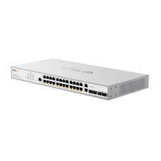 PoE-коммутатор Wi-Tek WI-PCMS328GF 28-портовый управляемый, 24x1000Mbps PoE+, 2x1000M SFP combo, 2x1000M SFP