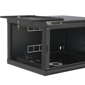 Шафа серверна настінна CMS UA-MGSW1L64B 19" 6U 600x400x373мм чорна Шафа серверна настінна CMS UA-MGSW1L64B 19" 6U 600x400x373мм чорна