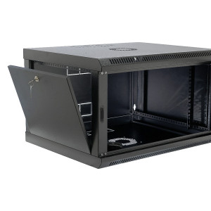 Шафа серверна настінна CMS UA-MGSW1L64B 19" 6U 600x400x373мм чорна Шафа серверна настінна CMS UA-MGSW1L64B 19" 6U 600x400x373мм чорна