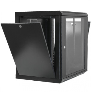 Шафа серверна настінна CMS UA-MGSW1L125B 19" 12U 600x500x640мм чорна