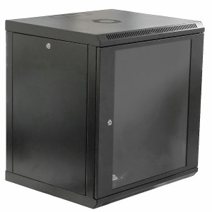 Шафа серверна настінна CMS UA-MGSW1L125B 19" 12U 600x500x640мм чорна