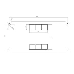 Шафа серверна настінна CMS UA-MGSW1L64G 19" 6U 600x400x373мм сіра Шафа серверна настінна CMS UA-MGSW1L64G 19" 6U 600x400x373мм сіра