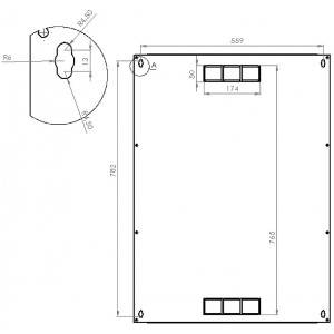 Шафа серверна настінна CMS UA-MGSW1L186G 19" 18U 600x600x907мм сіра Шафа серверна настінна CMS UA-MGSW1L186G 19" 18U 600x600x907мм сіра