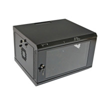 Шкаф серверный настенный CMS UA-MGSWA76B 19" 7U 600x600x417мм черный