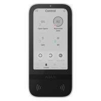 Беспроводная клавиатура с сенсорным экраном Ajax Superior KeyPad TouchScreen G3 Jeweller White Беспроводная клавиатура с сенсорным экраном Ajax Superior KeyPad TouchScreen G3 Jeweller White