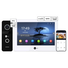 Комплект Neolight ALPHA Hybrid + SOLO IP Black: гібридний відеодомофон 8" з Wi-Fi та 2 Мп IP відеопанель з кутком і PoE адаптером Комплект Neolight ALPHA Hybrid + SOLO IP Black: гібридний відеодомофон 8" з Wi-Fi та 2 Мп IP відеопанель з кутком і PoE адаптером