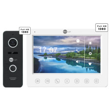 Комплект відеодомофона Neolight KAPPA+ HD WF + PRIME FHD Black: відеодомофон 7" з Wi-Fi та відеопанель з кутком Комплект відеодомофона Neolight KAPPA+ HD WF + PRIME FHD Black: відеодомофон 7" з Wi-Fi та відеопанель з кутком