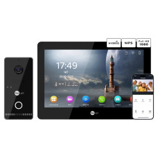 Комплект Neolight MEZZO Hybrid Black + OPTIMA IPW Black: гібридний відеодомофон 10.1" з Wi-Fi та 2 Мп IP відеопанель з Wi-Fi Комплект Neolight MEZZO Hybrid Black + OPTIMA IPW Black: гібридний відеодомофон 10.1" з Wi-Fi та 2 Мп IP відеопанель з Wi-Fi
