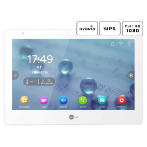 Комплект Neolight MEZZO Hybrid + SOLO IPW Graphite: гібридний відеодомофон 10.1" з Wi-Fi та 2 Мп IP відеопанель з кутком і PoE адаптером Комплект Neolight MEZZO Hybrid + SOLO IPW Graphite: гібридний відеодомофон 10.1" з Wi-Fi та 2 Мп IP відеопанель з кутком і PoE адаптером