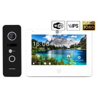 Комплект видеодомофона Neolight NeoKIT HD Pro WF Black: видеодомофон 7" с Wi-Fi и 2 Мп видеопанель Комплект видеодомофона Neolight NeoKIT HD Pro WF Black: видеодомофон 7" с Wi-Fi и 2 Мп видеопанель