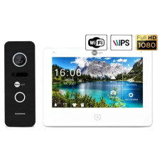Комплект відеодомофона Neolight NeoKIT HD Pro WF Black: відеодомофон 7" з Wi-Fi та 2 Мп відеопанель Комплект відеодомофона Neolight NeoKIT HD Pro WF Black: відеодомофон 7" з Wi-Fi та 2 Мп відеопанель