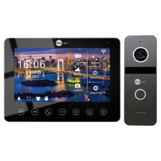 Комплект відеодомофона Neolight NeoKIT HD WF B/Graphite: відеодомофон 7" з Wi-Fi та відеопанель Комплект відеодомофона Neolight NeoKIT HD WF B/Graphite: відеодомофон 7" з Wi-Fi та відеопанель