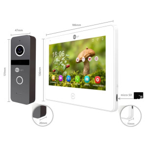 IP-комплект відеодомофона Neolight NeoKIT IP Pro WF 7: IP відеодомофон 7" з Wi-Fi та 2 Мп IP відеопанель IP-комплект відеодомофона Neolight NeoKIT IP Pro WF 7: IP відеодомофон 7" з Wi-Fi та 2 Мп IP відеопанель