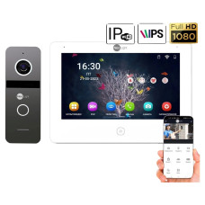 IP-комплект відеодомофона Neolight NeoKIT IP Pro WF 7: IP відеодомофон 7" з Wi-Fi та 2 Мп IP відеопанель IP-комплект відеодомофона Neolight NeoKIT IP Pro WF 7: IP відеодомофон 7" з Wi-Fi та 2 Мп IP відеопанель