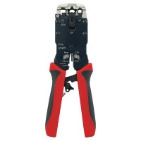 Інструмент для обтискання конекторів Hanlong HT-3008AR 4P/6P/8P/DEC Premium з храповиком Інструмент для обтискання конекторів Hanlong HT-3008AR 4P/6P/8P/DEC Premium з храповиком