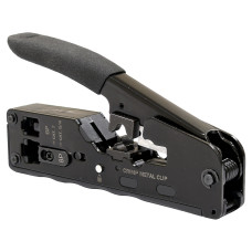 Інструмент для обтискання прохідних конекторів LW LW-HT-002TB RJ45 / RJ12 / RJ11 з кільцевим затискачем Інструмент для обтискання прохідних конекторів LW LW-HT-002TB RJ45 / RJ12 / RJ11 з кільцевим затискачем