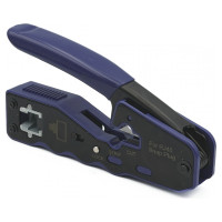 Інструмент для обтискання прохідних конекторів RJ45 LW LW-HT-002C із зачисткою та різаком Інструмент для обтискання прохідних конекторів RJ45 LW LW-HT-002C із зачисткою та різаком