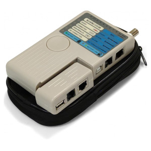 Кабельный тестер Kingda KD-CT009 RJ-45, RJ-12, USB и BNC Кабельный тестер Kingda KD-CT009 RJ-45, RJ-12, USB и BNC