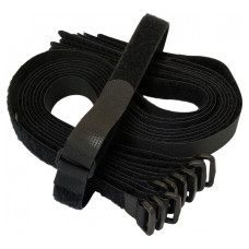 Хомут-липучка EPNew RTH-2050BKZ(10)-E5 Velcro с пластиковым кольцом 500х20 мм 10 шт чёрный