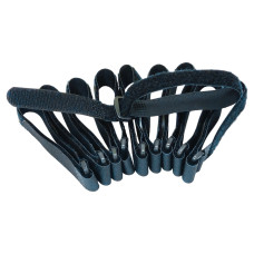 Хомут-липучка EPNew RTH-2030BKZ(10)-E5 Velcro с пластиковым кольцом 300х20 мм 10 шт чёрный