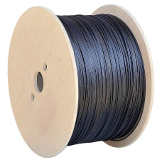 Кабель оптичний FTTH CMS CMS-DROP-DF01E9FGB 1 волокно G.657.A1 FRNC 500N (1 м) чорний
