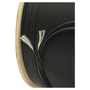 Кабель оптичний патчкордовий CMS CMS-J-V(ZN)H-2OM3-BK 2 волокна OM3 50/125 Zipcord LSZH (1 м) чорний