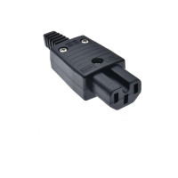 Роз’єм розбірний Kingda KD-C15 IEC C15 10А 250В термостійкий до 120 °C