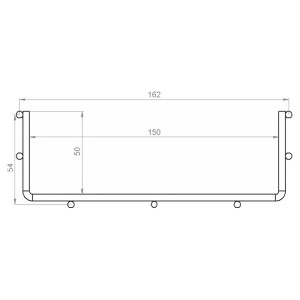 Лоток сітчастий CMS CMS-WBC4-15050Z 150×50 мм дріт Ø4 мм 2,5 м білий цинк