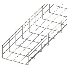 Лоток сітчастий CMS CMS-WBC4-200100Z 200×100 мм дріт Ø4 мм 2,5 м білий цинк Лоток сітчастий CMS CMS-WBC4-200100Z 200×100 мм дріт Ø4 мм 2,5 м білий цинк