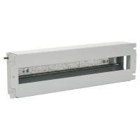 Панель 19" CMS UA-ASU3UXG 3U з DIN-рейкою для 24 автоматичних вимикачів сіра