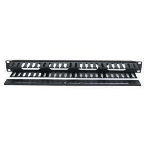 Кабельный организатор EPNew PLMN-060Z 19" 1U с крышкой пластиковый черный Кабельный организатор EPNew PLMN-060Z 19" 1U с крышкой пластиковый черный