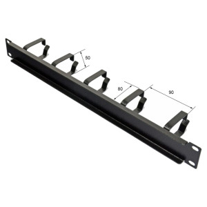 Кабельний організатор CMS UA-CMS-CM-02 19" 1U з 5 металевими кільцями чорний Кабельний організатор CMS UA-CMS-CM-02 19" 1U з 5 металевими кільцями чорний