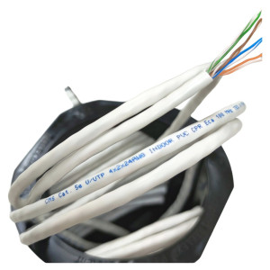 Кабель вита пара CMS CMS-UU5E-IEWH U/UTP кат. 5e 4x2x24AWG PVC (Eca) для приміщень 1 м білий Кабель вита пара CMS CMS-UU5E-IEWH U/UTP кат. 5e 4x2x24AWG PVC (Eca) для приміщень 1 м білий