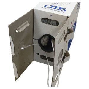 Кабель вита пара CMS CMS-UU5E-IEWH U/UTP кат. 5e 4x2x24AWG PVC (Eca) для приміщень 1 м білий Кабель вита пара CMS CMS-UU5E-IEWH U/UTP кат. 5e 4x2x24AWG PVC (Eca) для приміщень 1 м білий