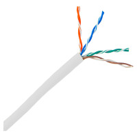 Кабель вита пара CMS CMS-UU5E-IEWH U/UTP кат. 5e 4x2x24AWG PVC (Eca) для приміщень 1 м білий