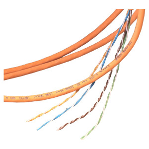 Кабель вита пара CMS CMS-UU5E-IB2OR U/UTP кат. 5e 4x2x24AWG LS0H (B2ca) для приміщень 1 м помаранчевий Кабель вита пара CMS CMS-UU5E-IB2OR U/UTP кат. 5e 4x2x24AWG LS0H (B2ca) для приміщень 1 м помаранчевий
