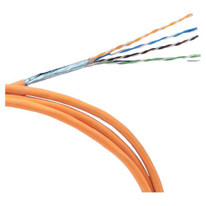 Кабель вита пара CMS CMS-FU5E-IB2OR F/UTP кат. 5e 4x2x24AWG LS0H (B2ca) для приміщень 1 м помаранчевий Кабель вита пара CMS CMS-FU5E-IB2OR F/UTP кат. 5e 4x2x24AWG LS0H (B2ca) для приміщень 1 м помаранчевий