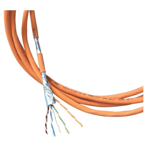 Кабель вита пара CMS CMS-FU5E-IB2OR F/UTP кат. 5e 4x2x24AWG LS0H (B2ca) для приміщень 1 м помаранчевий Кабель вита пара CMS CMS-FU5E-IB2OR F/UTP кат. 5e 4x2x24AWG LS0H (B2ca) для приміщень 1 м помаранчевий